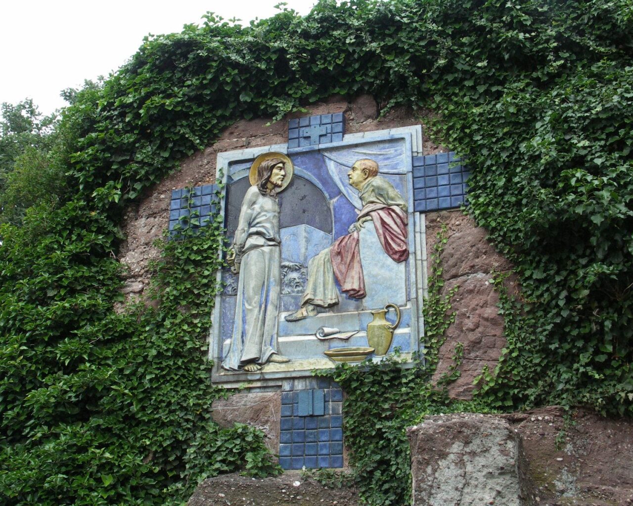 34 Le chemin de croix qui mène au couvent du Mont Sainte Odile